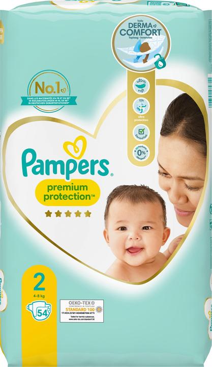 Produktbild Pampers Premium Protection (Gr. 2, Tragepack, 54 Stück)