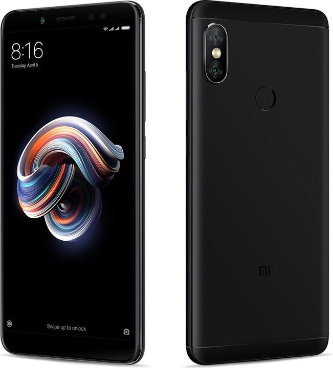 Xiaomi Redmi Note 5 (64 GB, Black, 6", Hybrid Dual SIM, 12 Mpx, 4G)