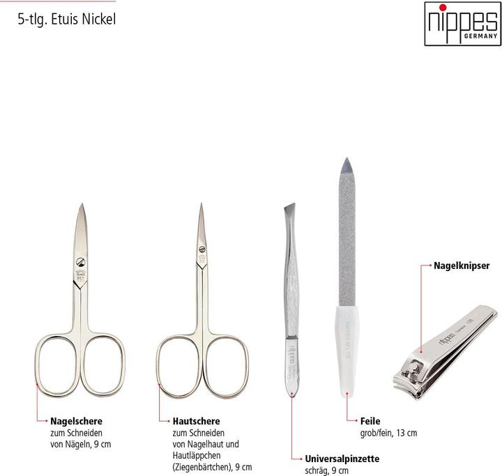 Produktbild Nippes 5-teiliges Maniküre-Set