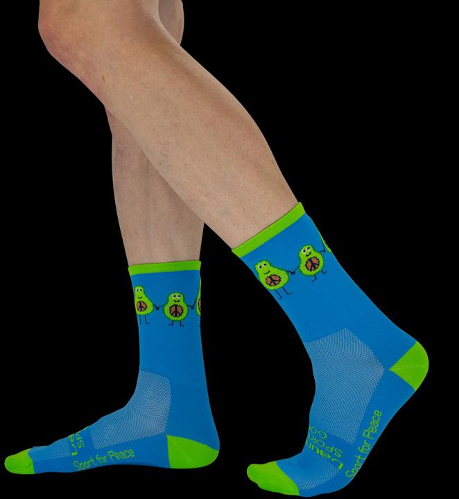 Actual product image Dirtysox Allround - Elite - LAUREUS SPORT FOR GOOD - Peace Avocado (44 - 47)
