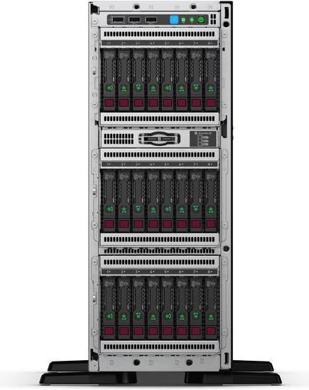 Actual product image HPE Server ProLiant ML350 Gen10 Xeon 4214 Performance (Intel Xeon Silver 4214, 32 GB, Tower Server)