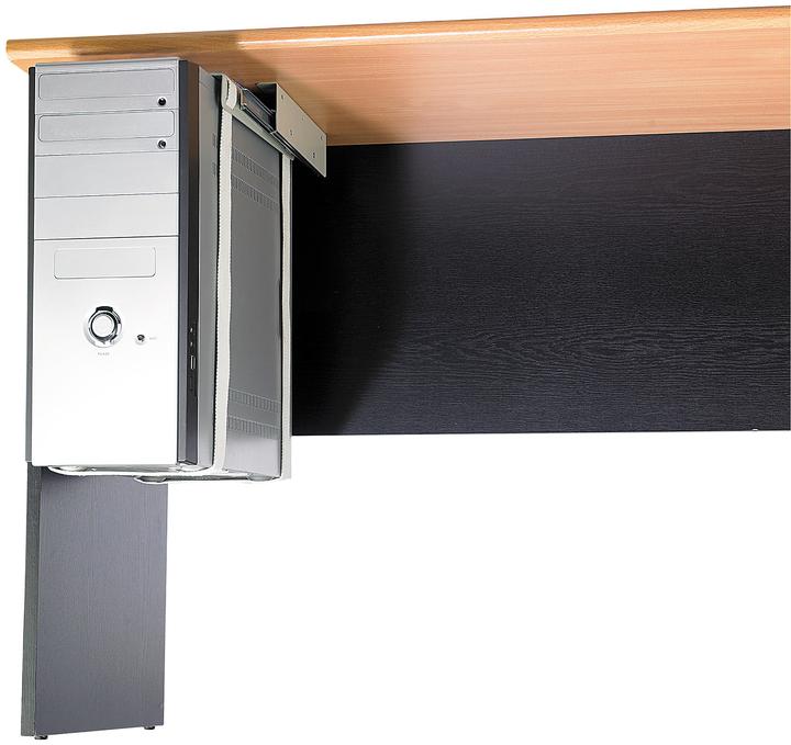 Actual product image General Office Universal rail bracket for PC under-desk mounting