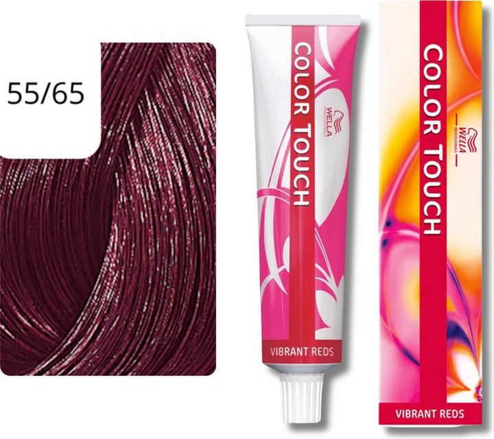 Produktbild Wella Colour Touch Vibrant Reds (55/65 hellbraun intensiv violett-mahagoni)