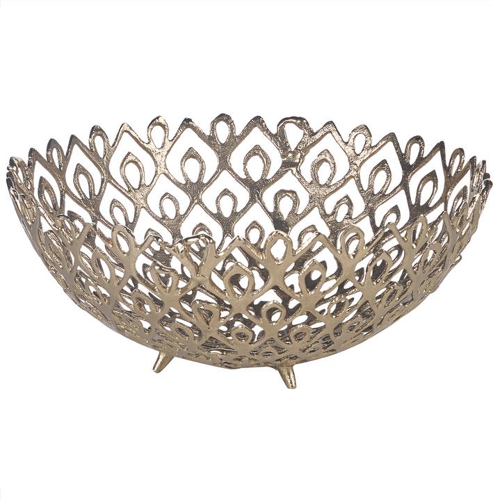 Produktbild Beliani Dekoschale Aluminium gold 2er Set GROGOL (45 x 45 x 20 cm)