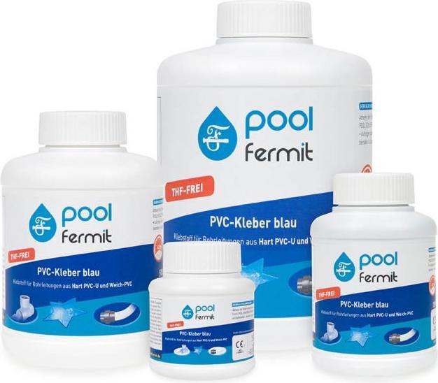 Fermit PVC-Kleber blau mit Pinsel