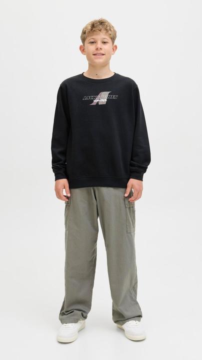 Actual product image Jack & Jones Jcotier Print Sweat Crew Neck Sn Jnr (164)