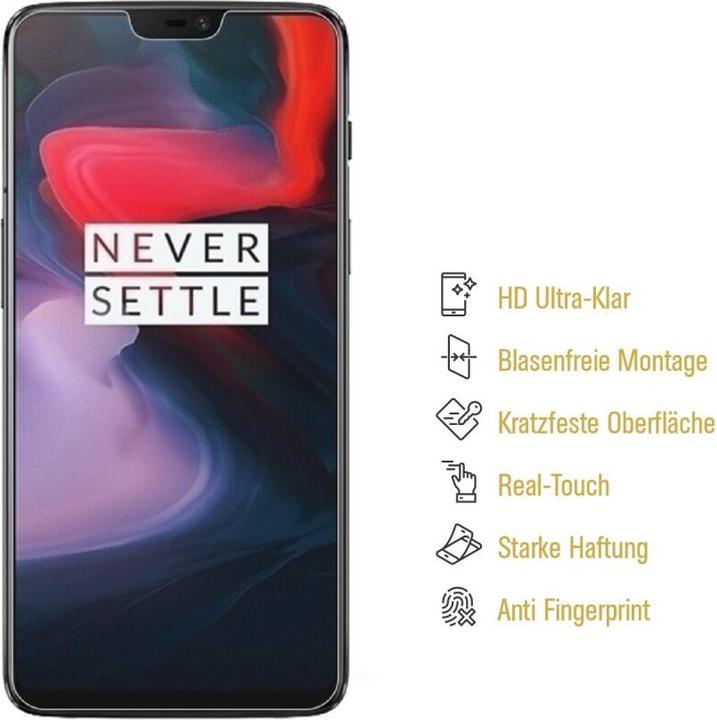 Produktbild Protectorking 3x Panzerfolie Anti-Shock HD Klar (3 Stück, OnePlus 6)