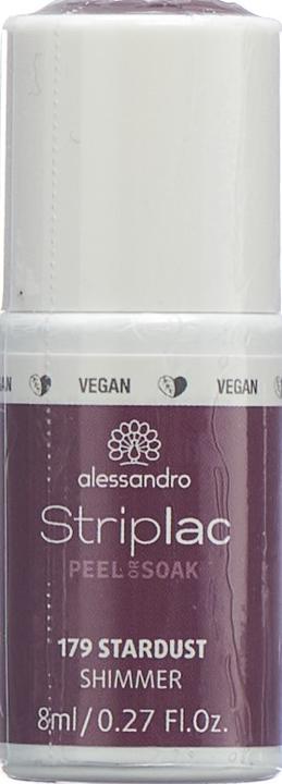 Actual product image Alessandro Striplac Peel or Soak - 179 Stardust (179 Stardust, UV gel varnish)