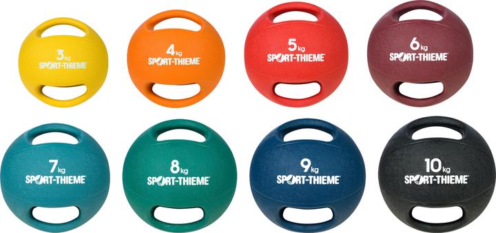 Actual product image Sport-Thieme Medicine ball with handle (10 kg, 280 mm)