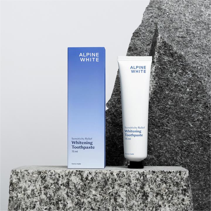 Actual product image Alpine White Whitening Toothpaste Sensitivity Relief Paste (75 ml)