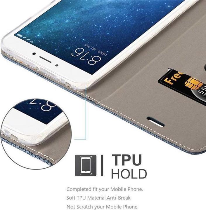 Produktbild Cadorabo Book Jeans Optik Cover (Xiaomi Mi Max 2)