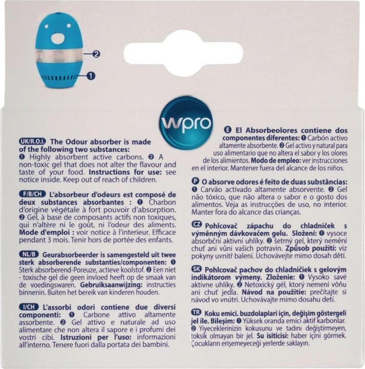 Nährwerte und Zutaten Whirlpool Odour Absorber