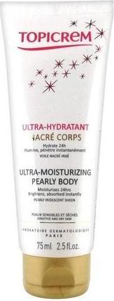 Produktbild Topicrem Ultra-Moisturizing Pearly Body nawilżający krem do ciała 75ml (Körpercreme, 75 ml)