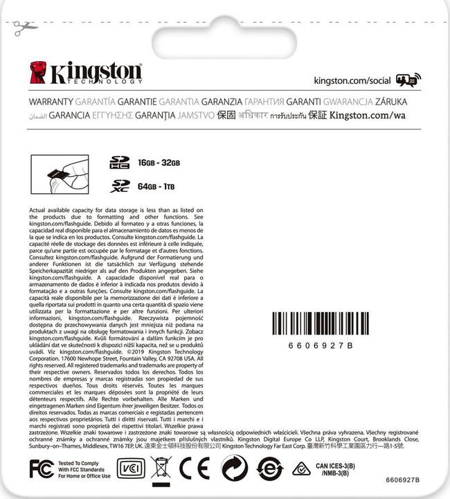 Produktbild Kingston Canvas Select Plus (256 GB, SDXC, U3, UHS-I)