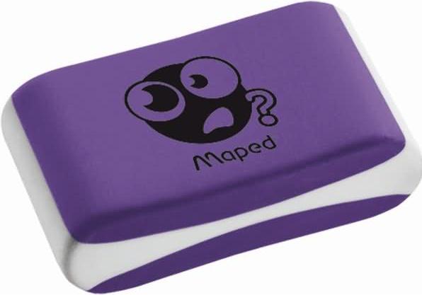 Actual product image Maped Eraser Essentials Soft, small format with smileys, assorted colours