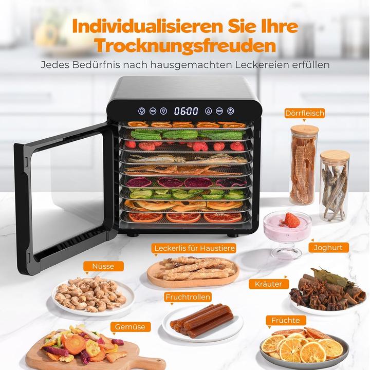 Produktbild Yashe Dörrautomat mit 9 Tabletts und Timer