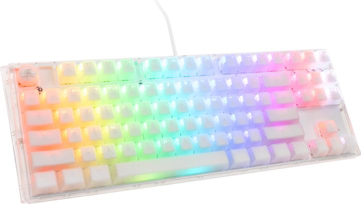 Produktbild Ducky One 3 Aura White TKL Gaming Tastatur, RGB LED - Kailh Jellyfish Y (US) (US, Kabelgebunden)