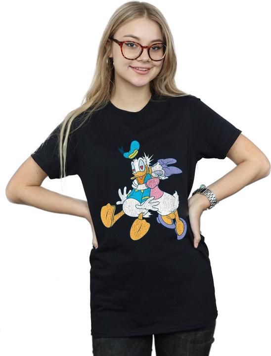 Immagine prodotto Disney Donald And Daisy Duck Kiss Maglietta Ampia Donna (XL)