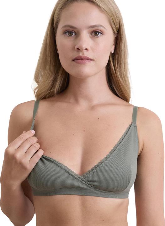 Image du produit Vertbaudet Lot de 2 soutiens-gorge souples de grossesse et d'allaitement avec décolleté enveloppant, coton bio (85 E)