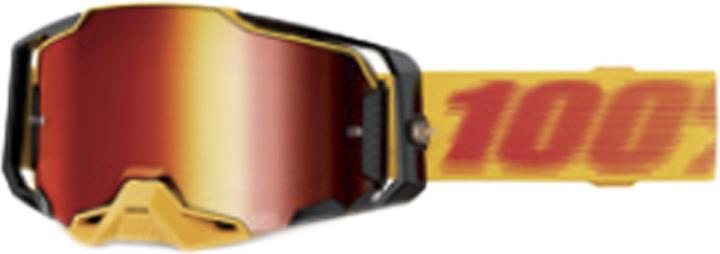 100% Armega Goggle Tetsu (Schwarz, Mirror Red)