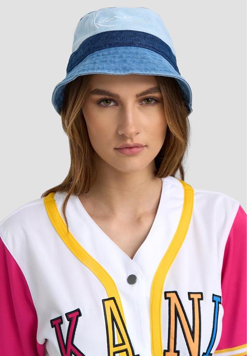 Image du produit Karl Kani KKWACCQ221010BLU Signature Block Denim Bucket Hat bleu (Taille unique)