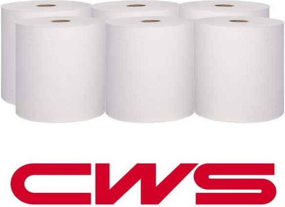 Produktbild CWS Handtuchrollen hochweiss 21,5 cm x 100 m 6 Rollen/Paket, 100% Zellstoff, Aussenabwicklung, 2-lagi (6 x)