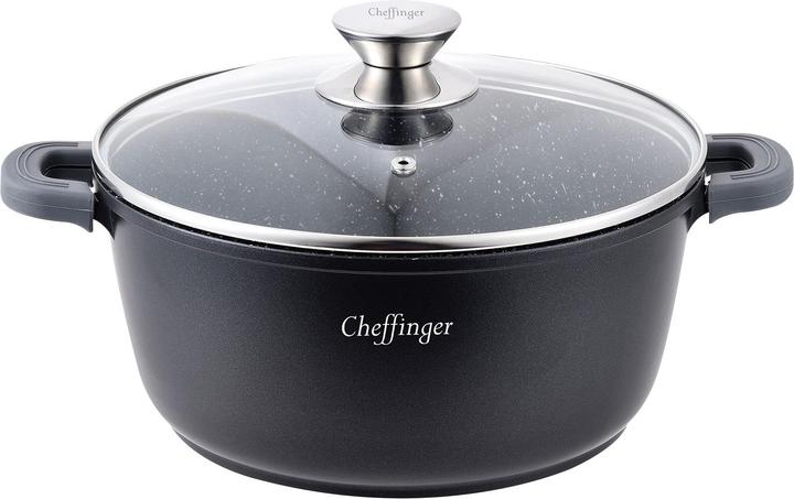 Produktbild Cheffinger Induktionstopf 32cm mit Deckel (32 cm, Kochtopf, Aluminium)