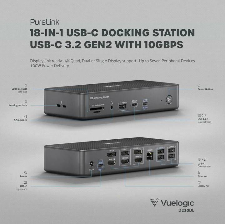 Immagine prodotto Purelink VL-D230DL (USB-C, 17 Porti)