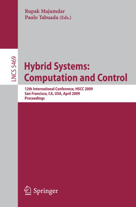 Image du produit Hybrid Systems: Computation and Control (Rupak Majumdar, Paulo Tabuada, 2009)