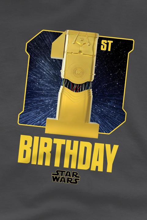 Immagine prodotto Star Wars Maglietta 1° Compleanno C3PO Spazio Bambini (116)