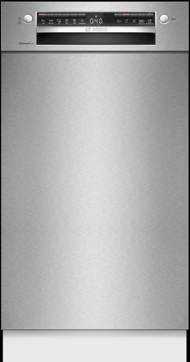 Bosch Hausgeräte Serie 4, Unterbau-Geschirrspüler, 45 cm, Edelstahl, SPU4HMS10E