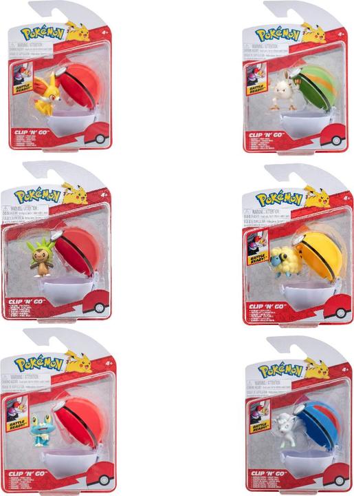 Actual product image Jazwares Pokémon Clip'n'Go Poké Balls Hefel & Timerball