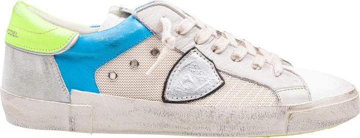 Produktbild Philippe Model sneakers prsx in fabric and leather color white and fluorescent yellow (42)