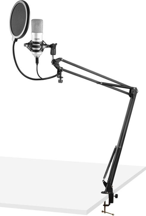 Vonyx Kondensatormikrofon CMS300S Studio-Set Silber