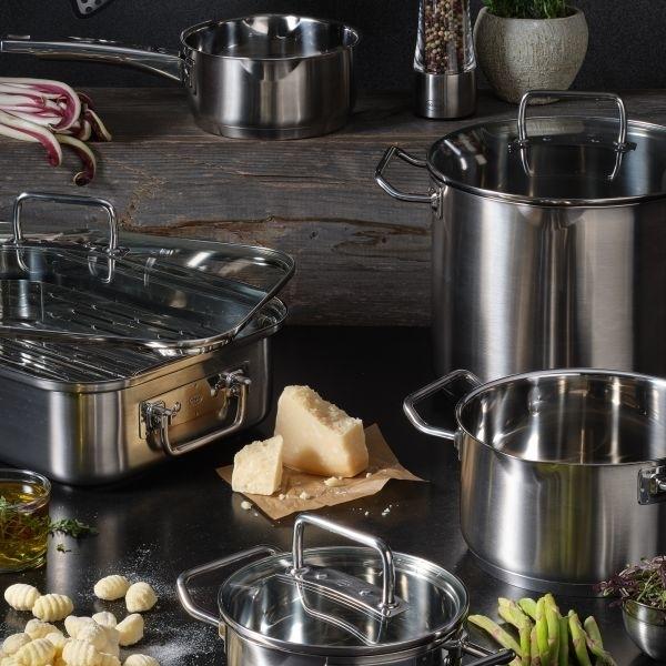 Image du produit Rösle Kochtopf EXPERTISO Stahlgrau (24 cm, Casserole, Acier inoxydable)