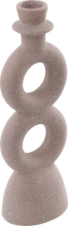Produktbild Beliani Kerzenständer Porzellan beige 23 cm NAOUSA