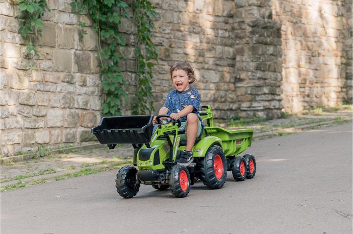 Actual product image Falk Toys Claas tractor + XL trailer