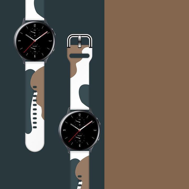 Actual product image Hurtel Strap Moro Band For Samsung Galaxy Watch 42mm Silicone Strap Camo Watch Bracelet (1) (Plastic)