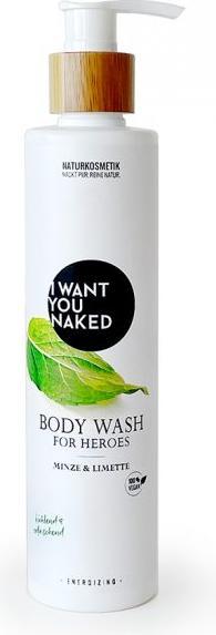 Actual product image I want you naked For Heroes Bodywash with LIMETTE & MINT (250 ml)