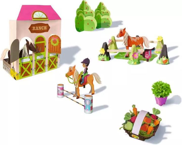 Immagine prodotto Ravensburger EcoCreate 23919 - Cavalli - Kit di bricolage per bambini dai 6 anni in su