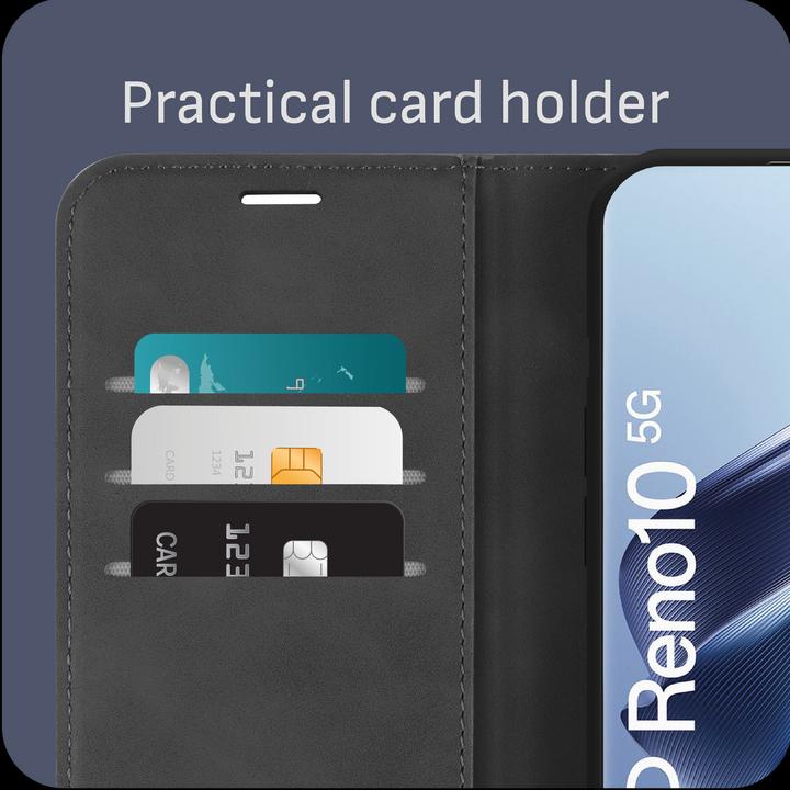Produktbild Cazy Premium-Geldbörsen-Etui für Oppo Reno10 5G / Reno10 Pro 5G, Magnetisches Geldbörsen-Etui (Oppo Reno 5G)