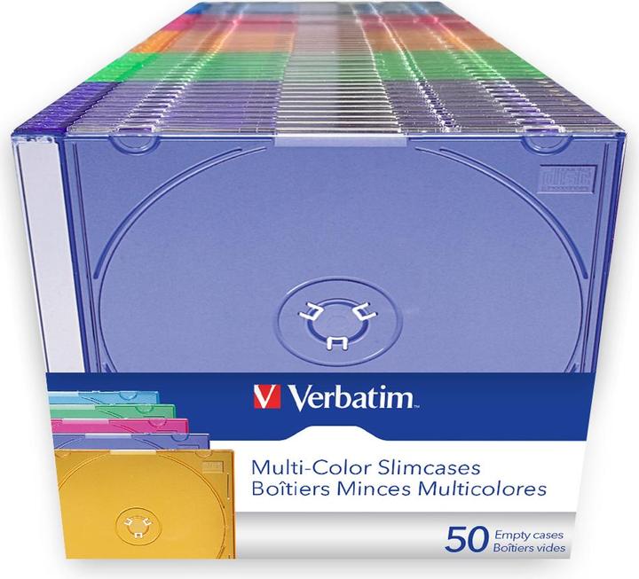 Produktbild Verbatim Slim Cd/Dvd Jewel Case Jc50 (50 x)