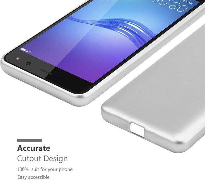 Actual product image Cadorabo TPU Matt Metallic Cover (Huawei Y6 (2017))