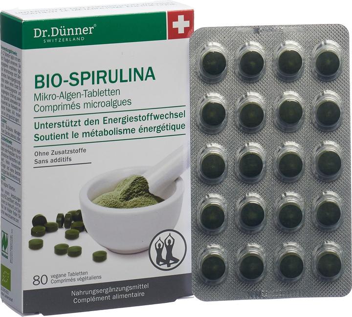 Produktbild Dr. Dünner PhytoWorld BioSpirulina Tabletten (80 Stück, Tabletten, 64 g)