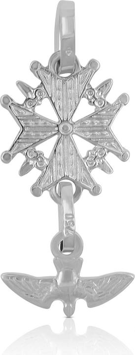 Image du produit Muau Croix huguenote (Or blanc 750/18K)