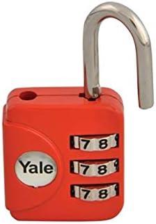 Produktbild Yale Reise-Zahlenschloss 28mm, Bügelhöhe16mm, Standard Security, Rot