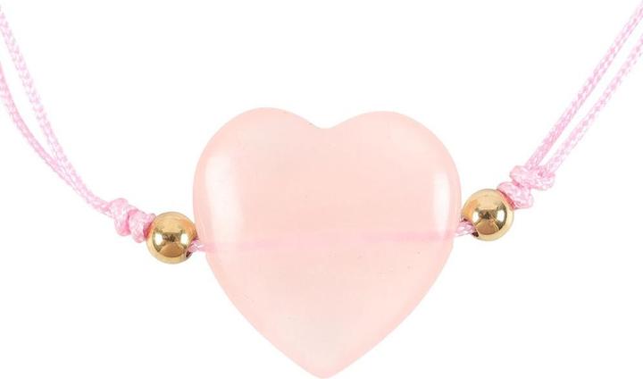 Something Different Herz Armband You Are Loved Rosenquarz (0.50 cm, 100% synthetisches Material)