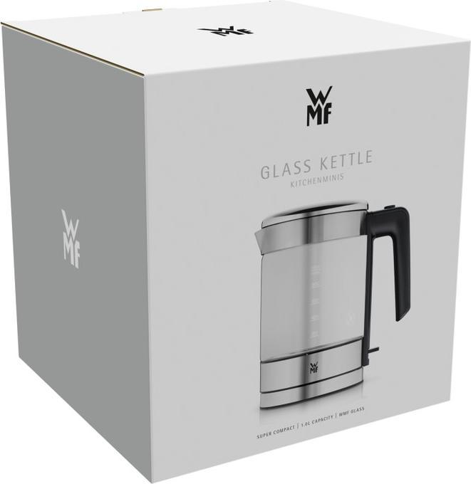 Produktbild WMF KÜCHENminis Reisewasserkocher kabellos / Glas-Wasserkocher klein 1l (1 l)