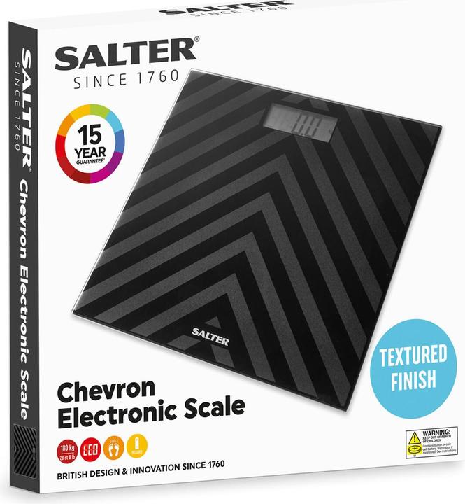 Actual product image Salter SA00287 BACFEU16 Chevron Two Tone Bathroom Scale (180 kg)