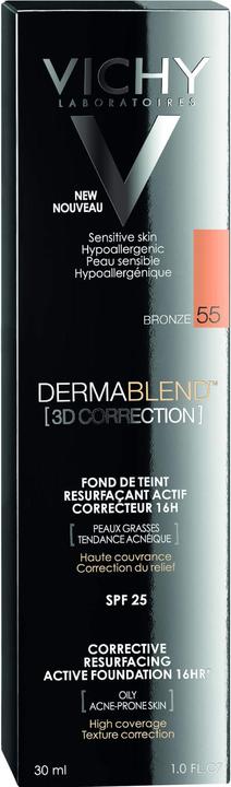 Actual product image Vichy DERMABLEND 3D CORRECTION fond de teint resurfaçant #55-bronz (55-bronz)